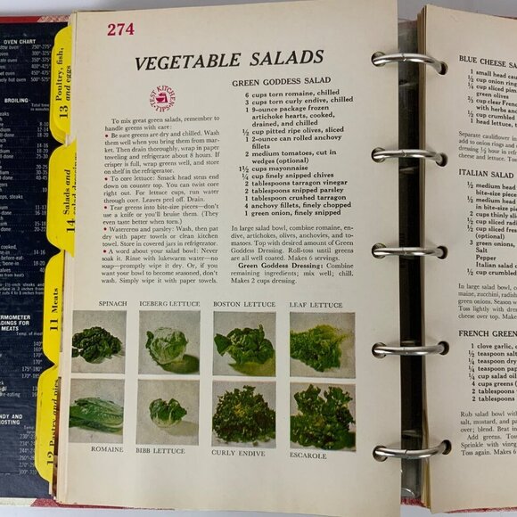Better Homes & Gardens New Cook Book 1969 Ring Binder 2nd Printing Hardcover USA - Picture 14 of 16